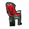 HAMAX Siesta велокрісло дитяче заднє на раму сіре / чорне, червона підкладка